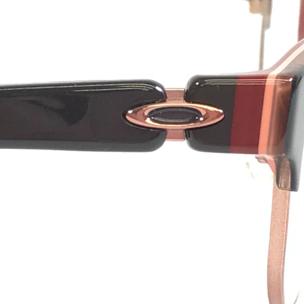 Oakley Eyeglasses Frames Throwback OX1108-0552 Dark Brown Red Cat Eye 52-16-132